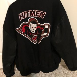Calgary Hitmen team letterman varsity jacket